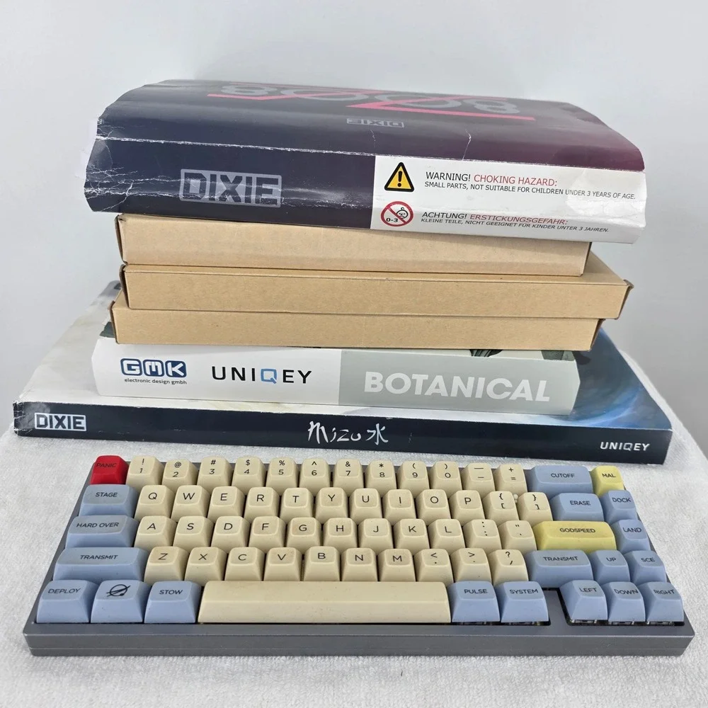KBDfans Custom Mechanical Keyboard Bundle GMK Botanical Mizu 8008 Keycaps